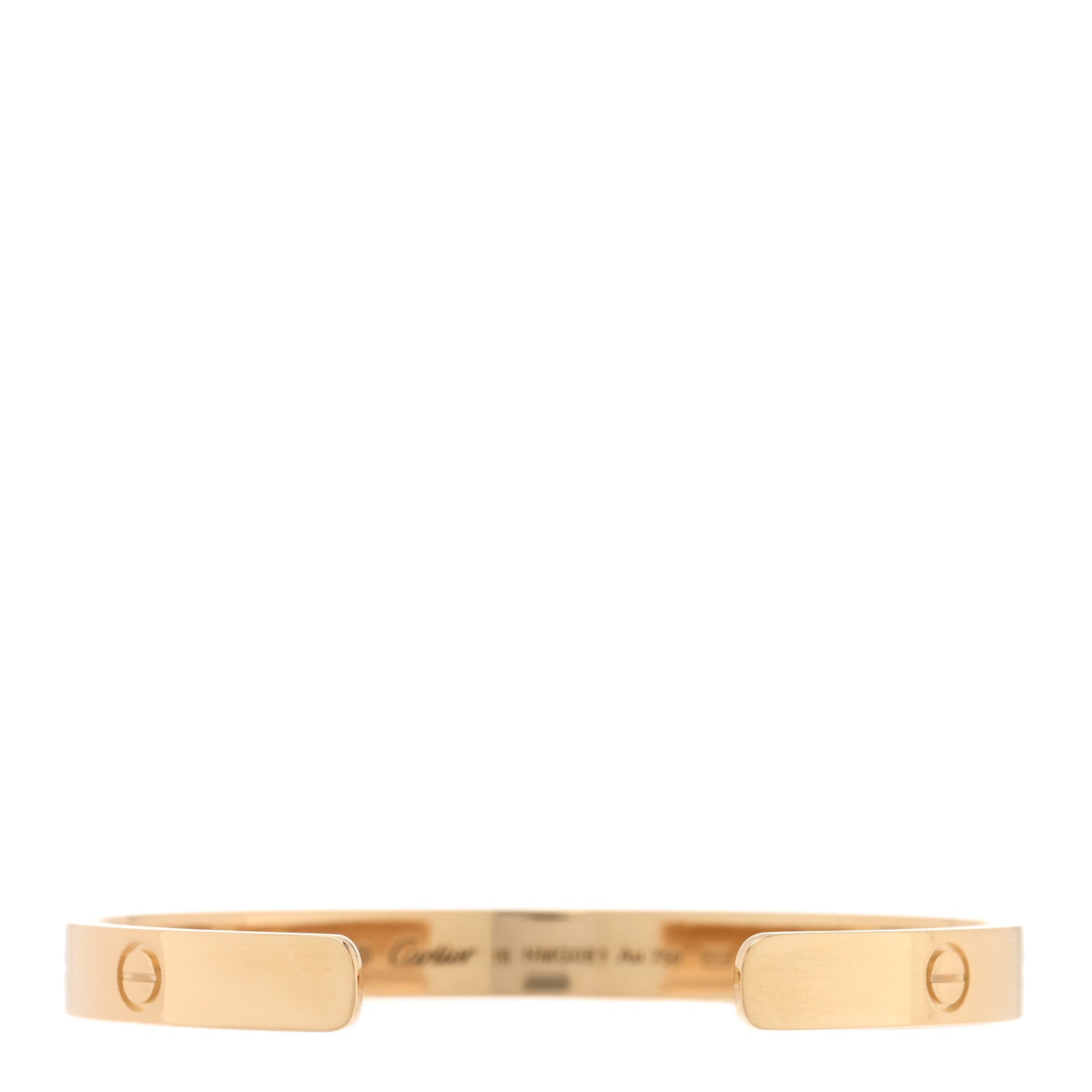 Cartier 18K Yellow Gold LOVE Cuff Bracelet 18 2 of 4