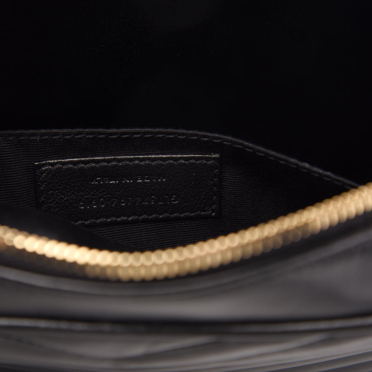 Calfskin Matelasse Monogram Lou Camera Bag Black