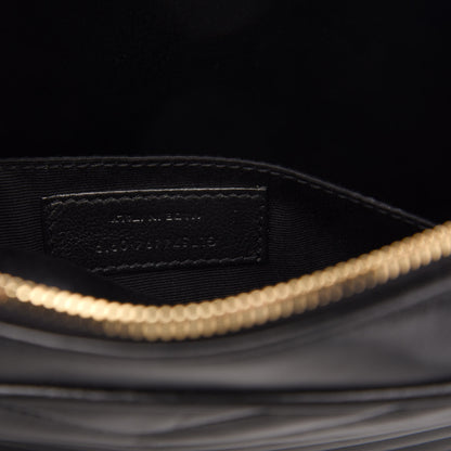 Saint Laurent Calfskin Matelasse Monogram Lou Camera Bag Black 7 of 10