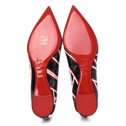 Christian Louboutin Patent Ribbon Ballalla Flats 37.5 Multicolor 6 of 10