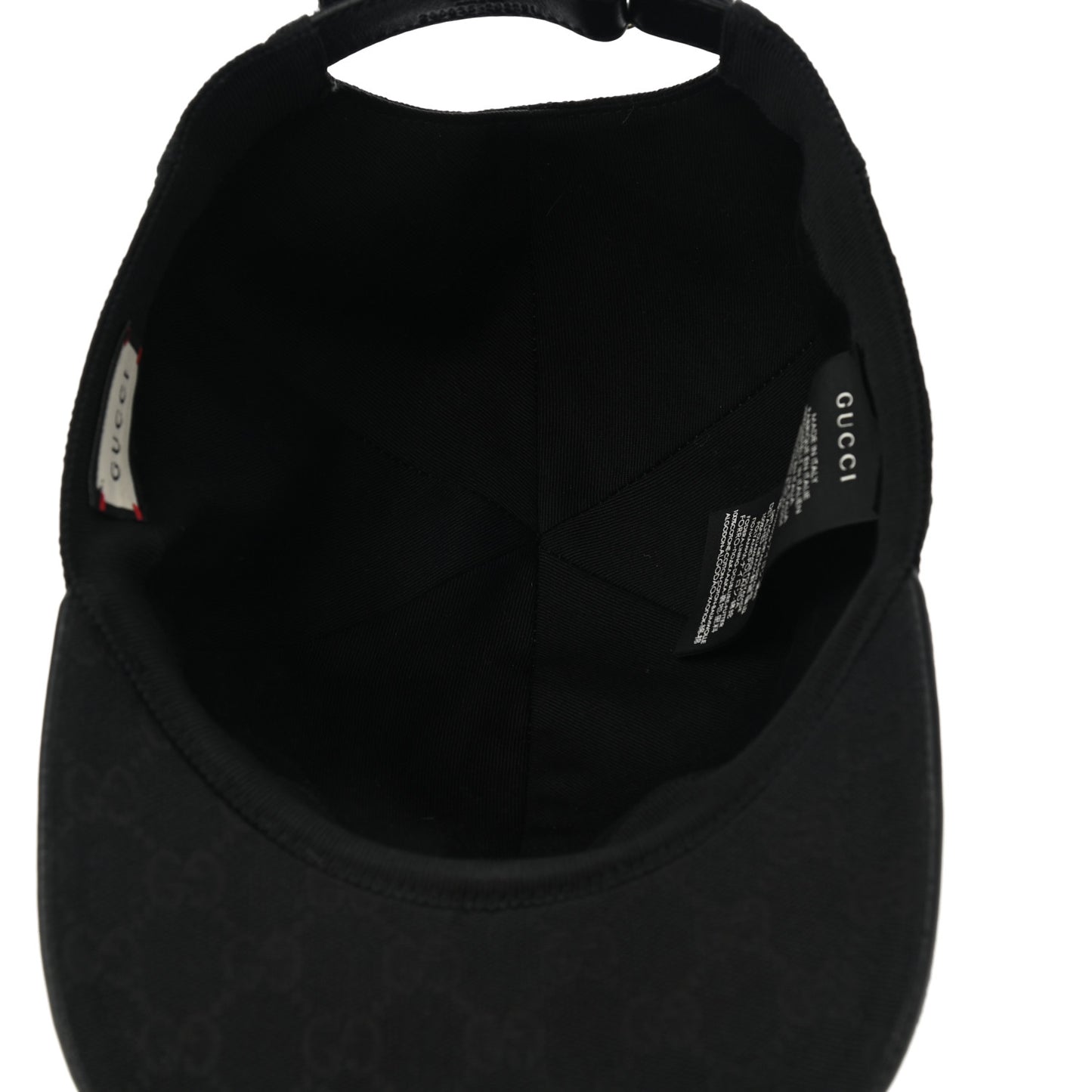 Monogram Web Baseball Hat L Black