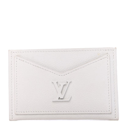 Louis Vuitton Calfskin Lockme Card Holder White 1 of 8