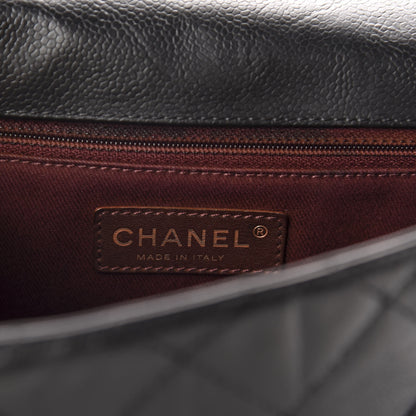 Chanel Crumpled Grained Calfskin Medium CC Crave Flap Black 8 of 10