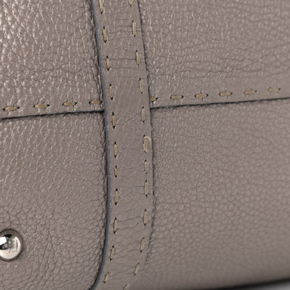 Fendi Cuoio Romano Selleria Large Linda Satchel Peltro 5 of 6