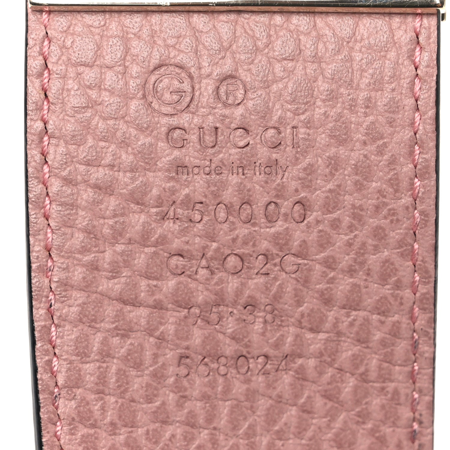 Gucci Calfskin 1973 Reversible Belt 95 38 Black Pink 5 of 6