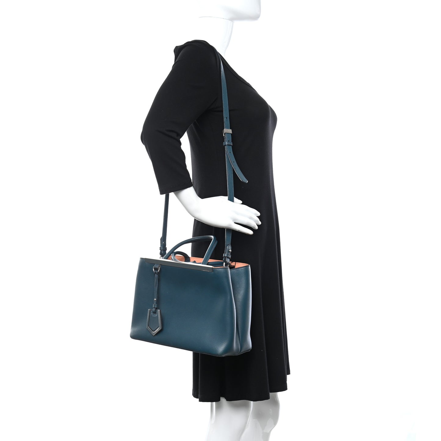 Vitello Dolce Century Petite 2Jours Tote Pavone Albicocca