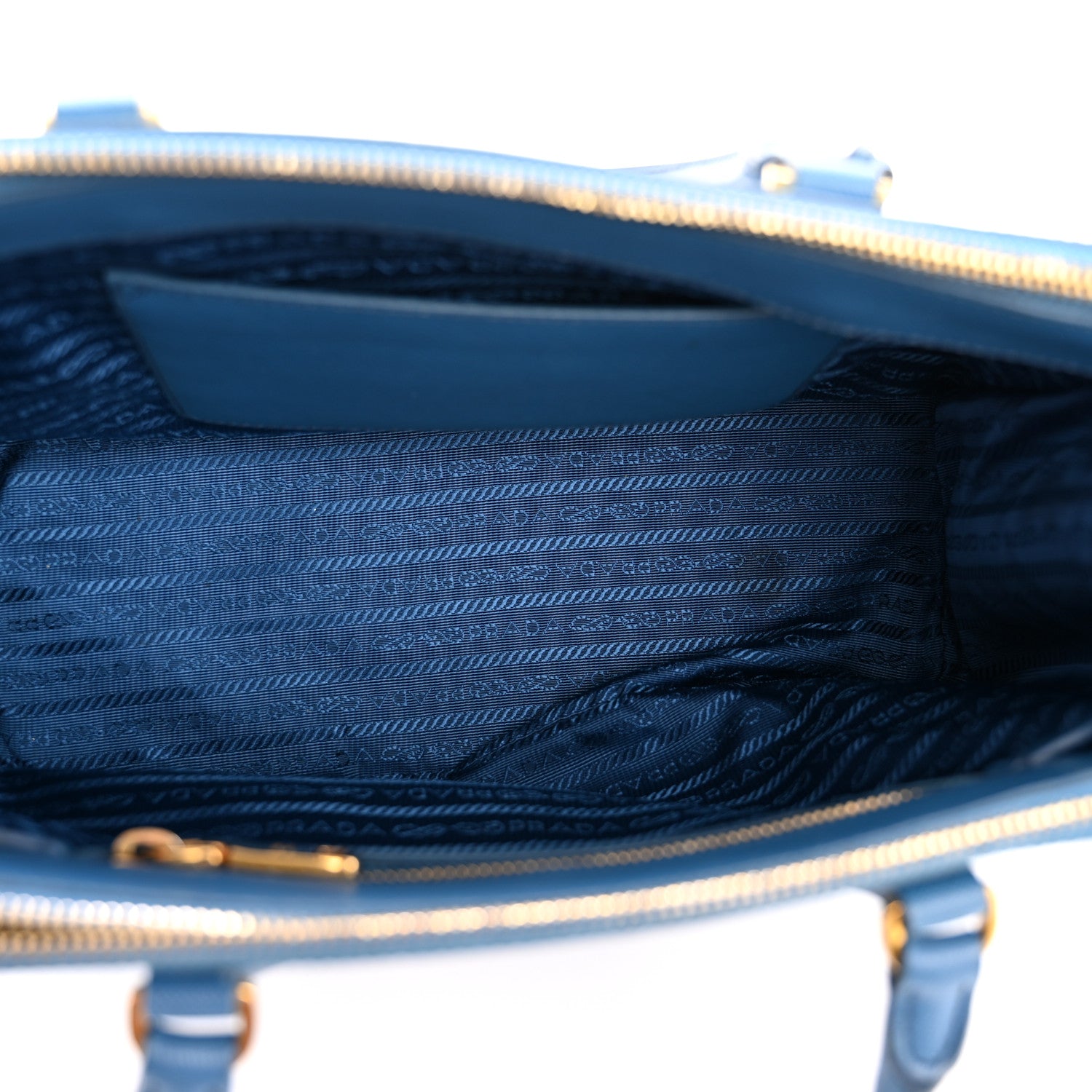 Prada Saffiano Lux Small Galleria Double Zip Tote Cobalto 5 of 13