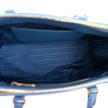 Prada Saffiano Lux Small Galleria Double Zip Tote Cobalto 5 of 13