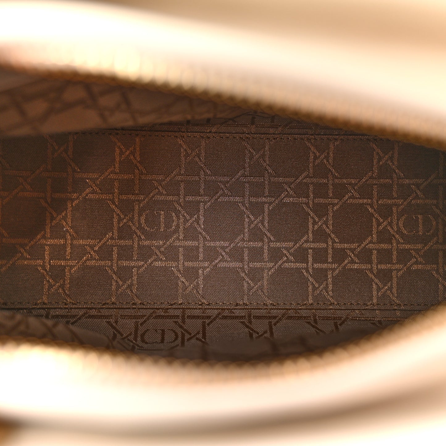 Lambskin Cannage Medium Lady Dior White