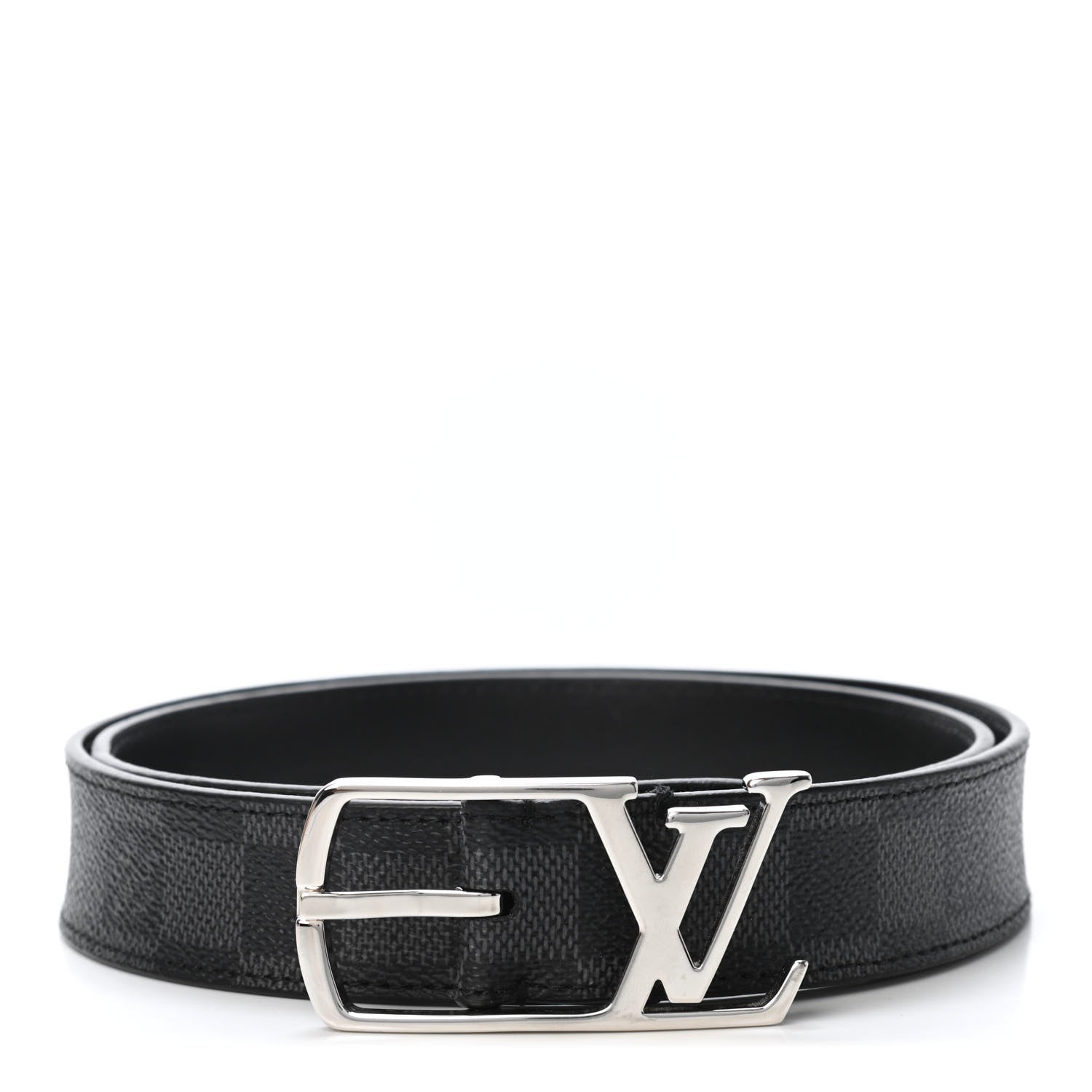 Louis Vuitton Damier Graphite 30mm Neogram LV Belt 85 34 1 of 4
