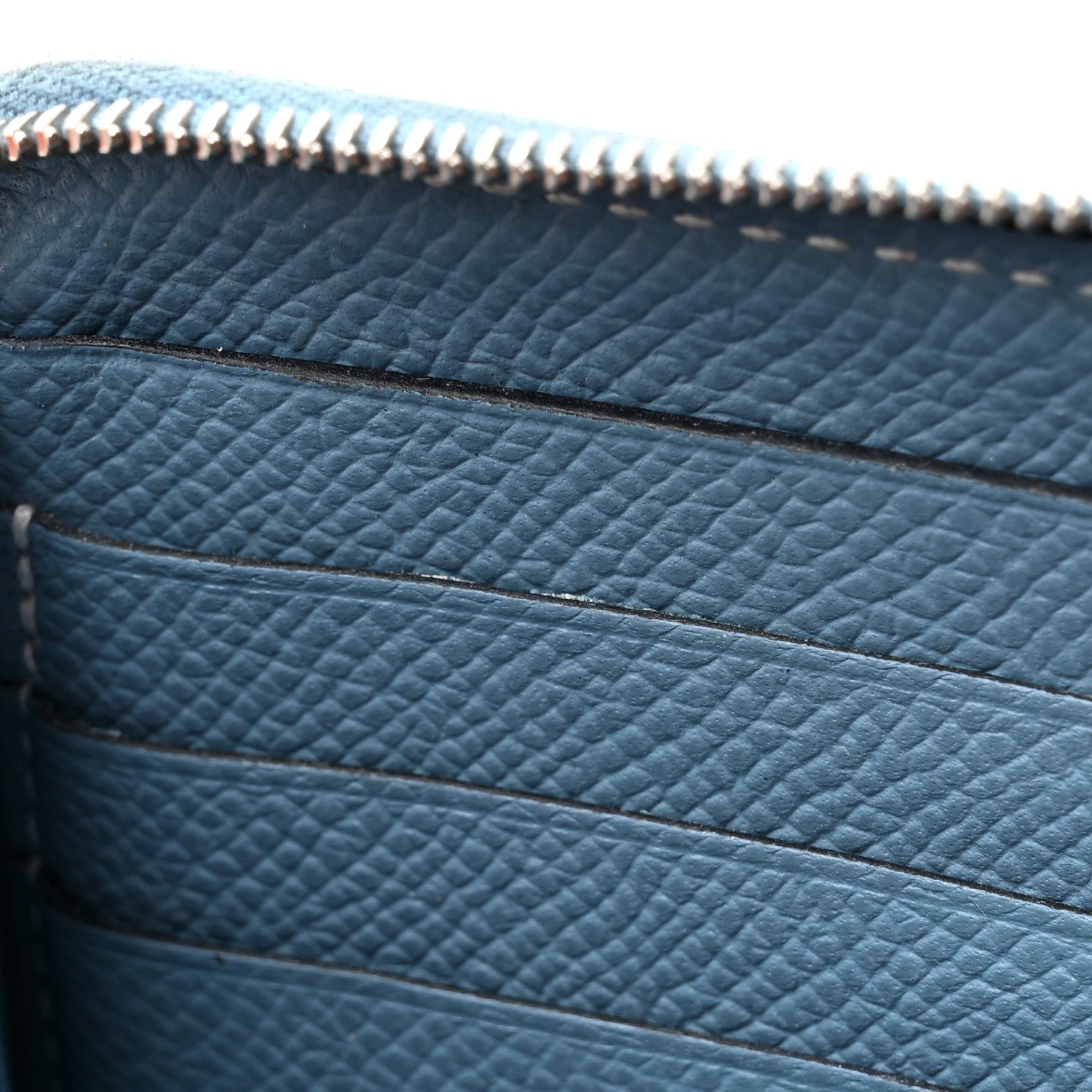 Hermes Epsom Azap Wallet Blue Jean 8 of 14