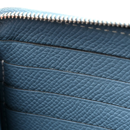 Hermes Epsom Azap Wallet Blue Jean 8 of 14