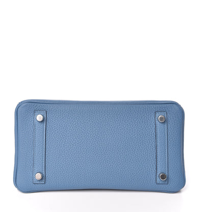 Hermes Togo Birkin 25 Azur 6 of 30