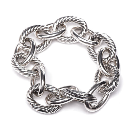 David Yurman Sterling Silver 17mm Extra Large Oval Link Bracelet 3 of 4