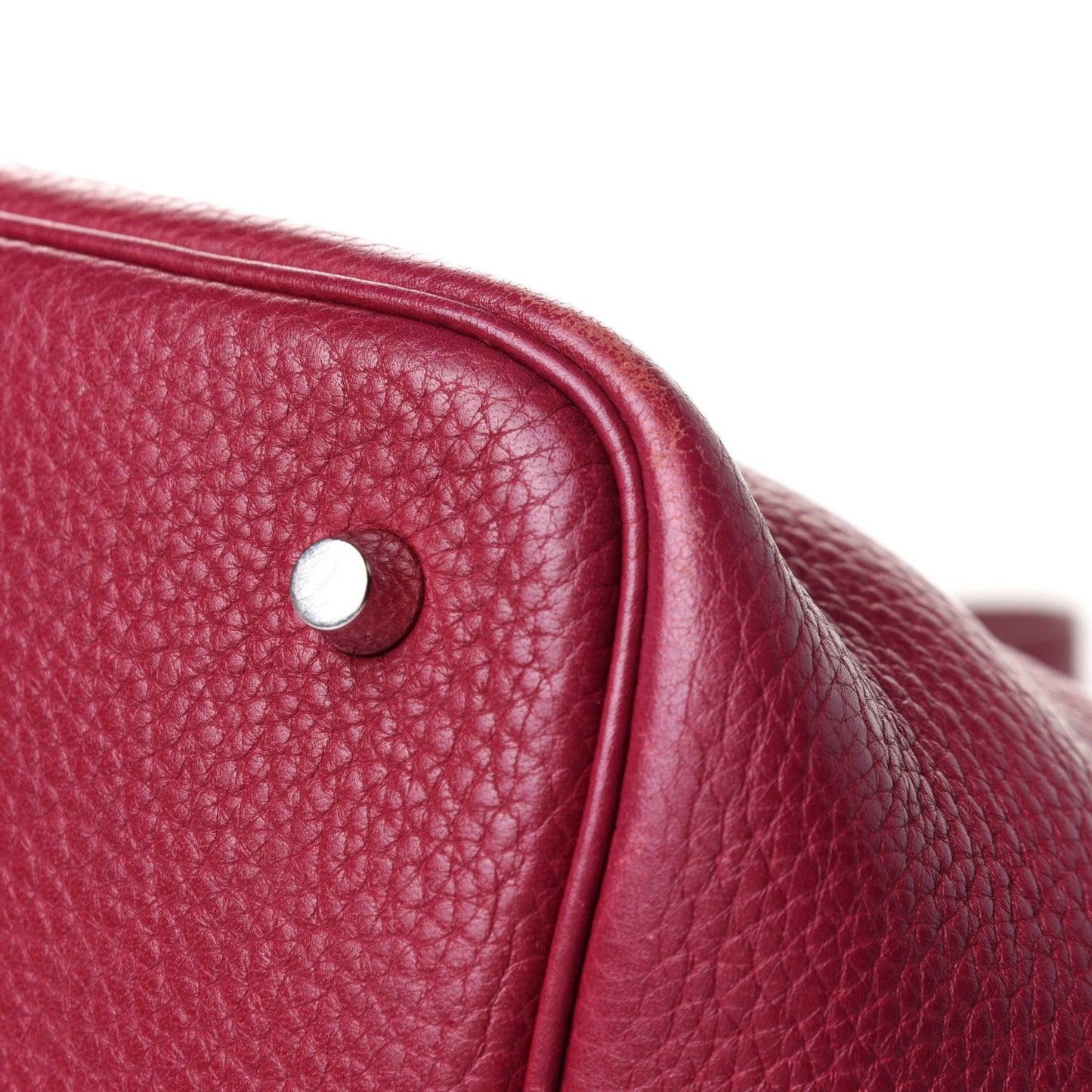 Taurillon Clemence Picotin Lock 22 MM Rubis