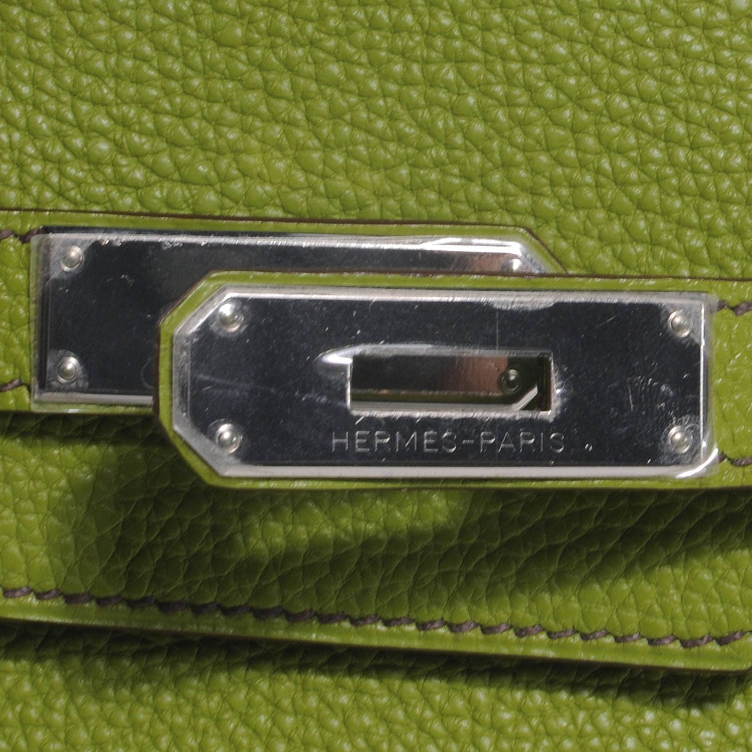 Hermes Togo Birkin 35 Vert Anis 5 of 9