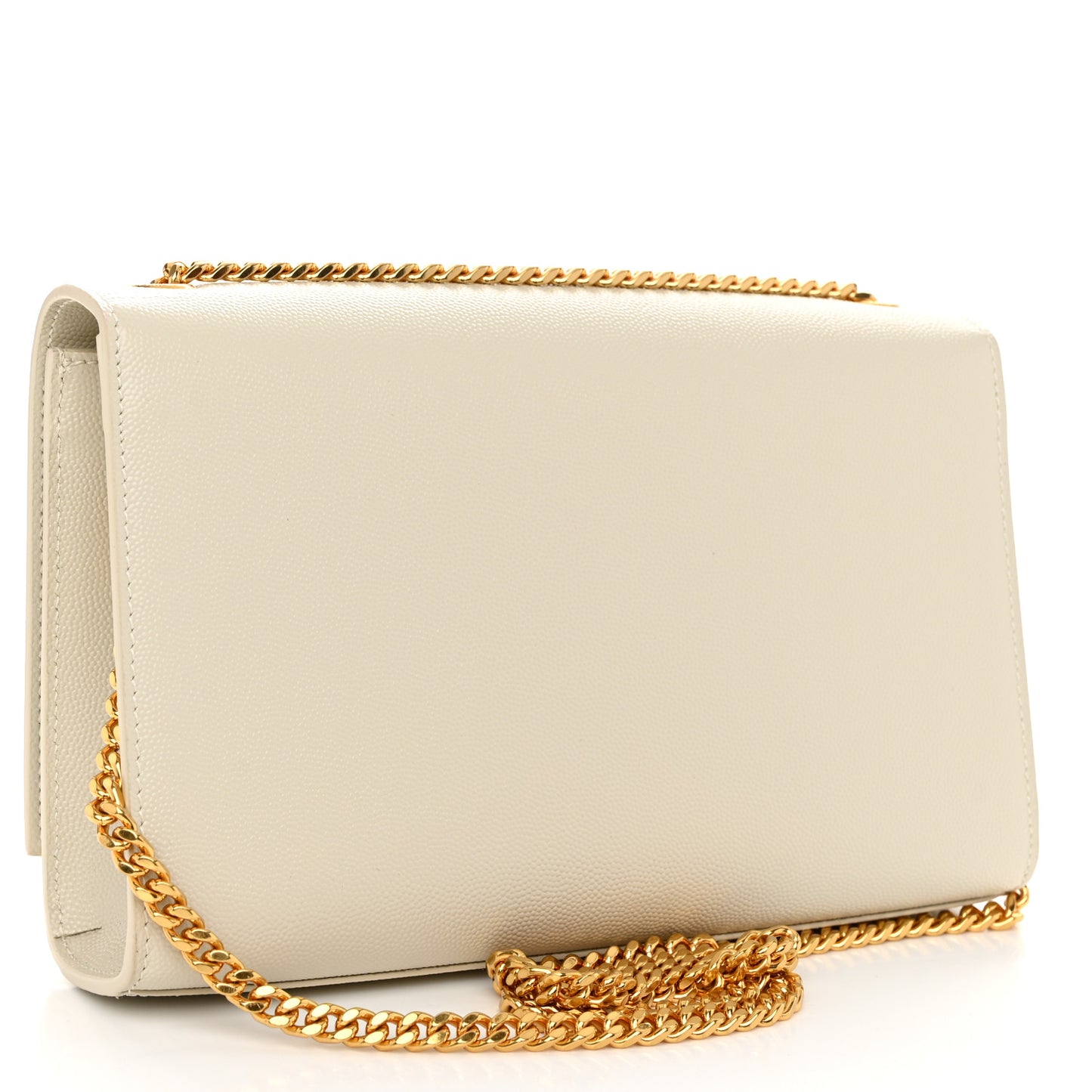 Grain De Poudre Medium Classic Monogram Kate Satchel Crema Soft