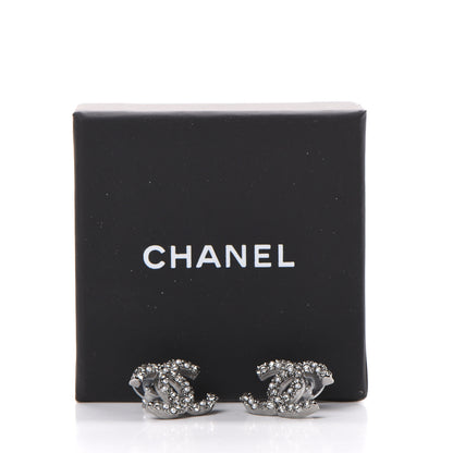 Chanel Ruthenium Crystal Pearl Caviar Earrings 5 of 5