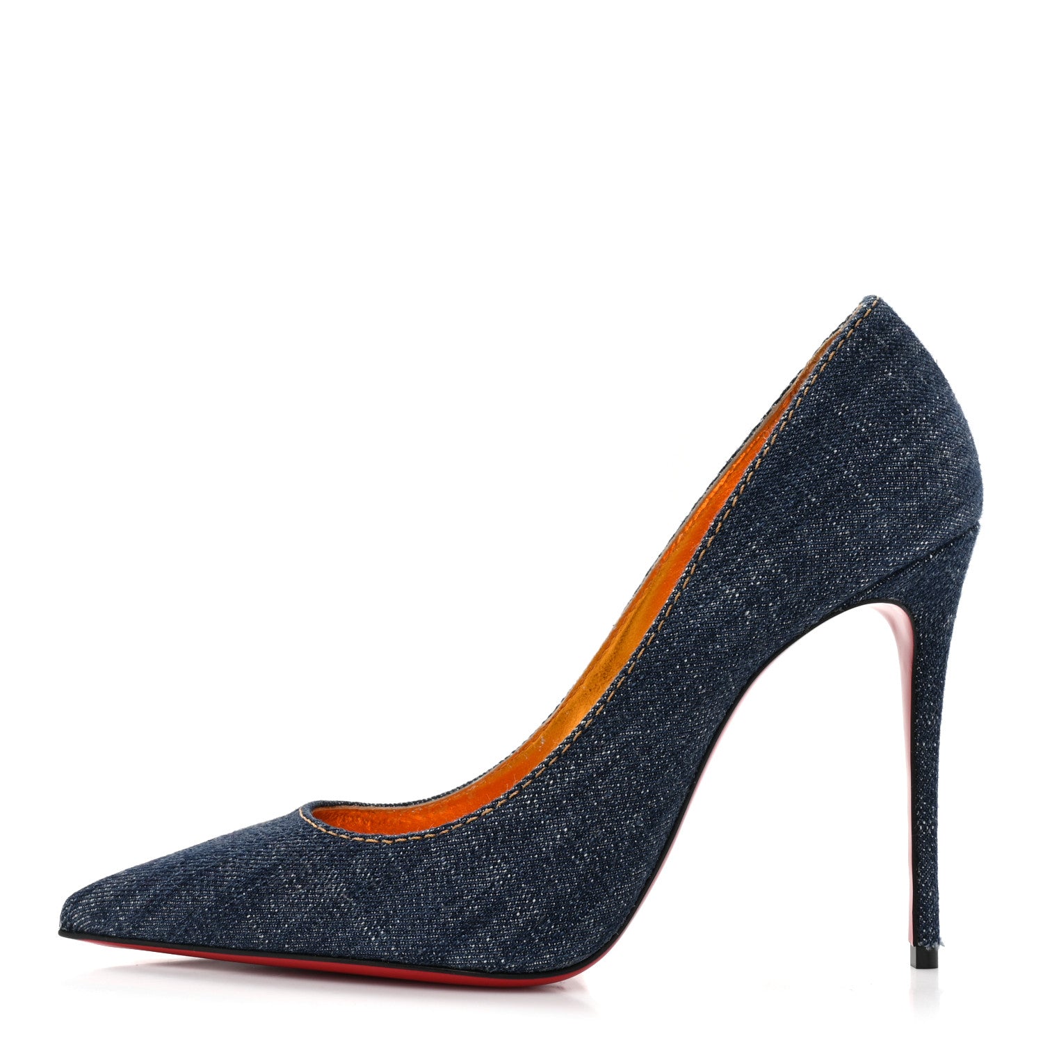 Christian Louboutin Denim Jazz Calf So Kate 120 Pumps 39.5 Blue 1 of 10