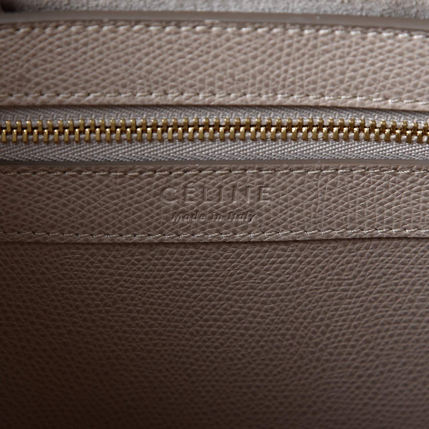 Celine Grained Calfskin Small Vertical Bi-Cabas Beige Red 5 of 9