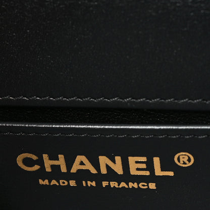 Chanel Lambskin Chevron Quilted Small Boy Flap Black 6 of 10