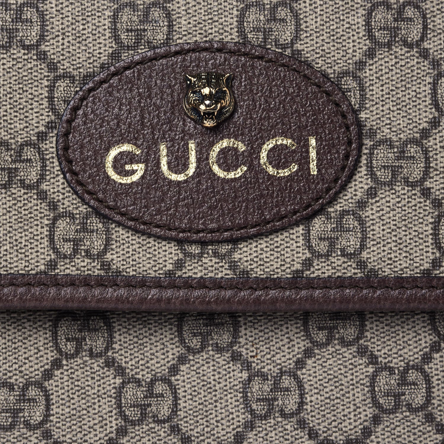 Gucci GG Supreme Monogram Neo Vintage Web Belt Bag Brown 7 of 11