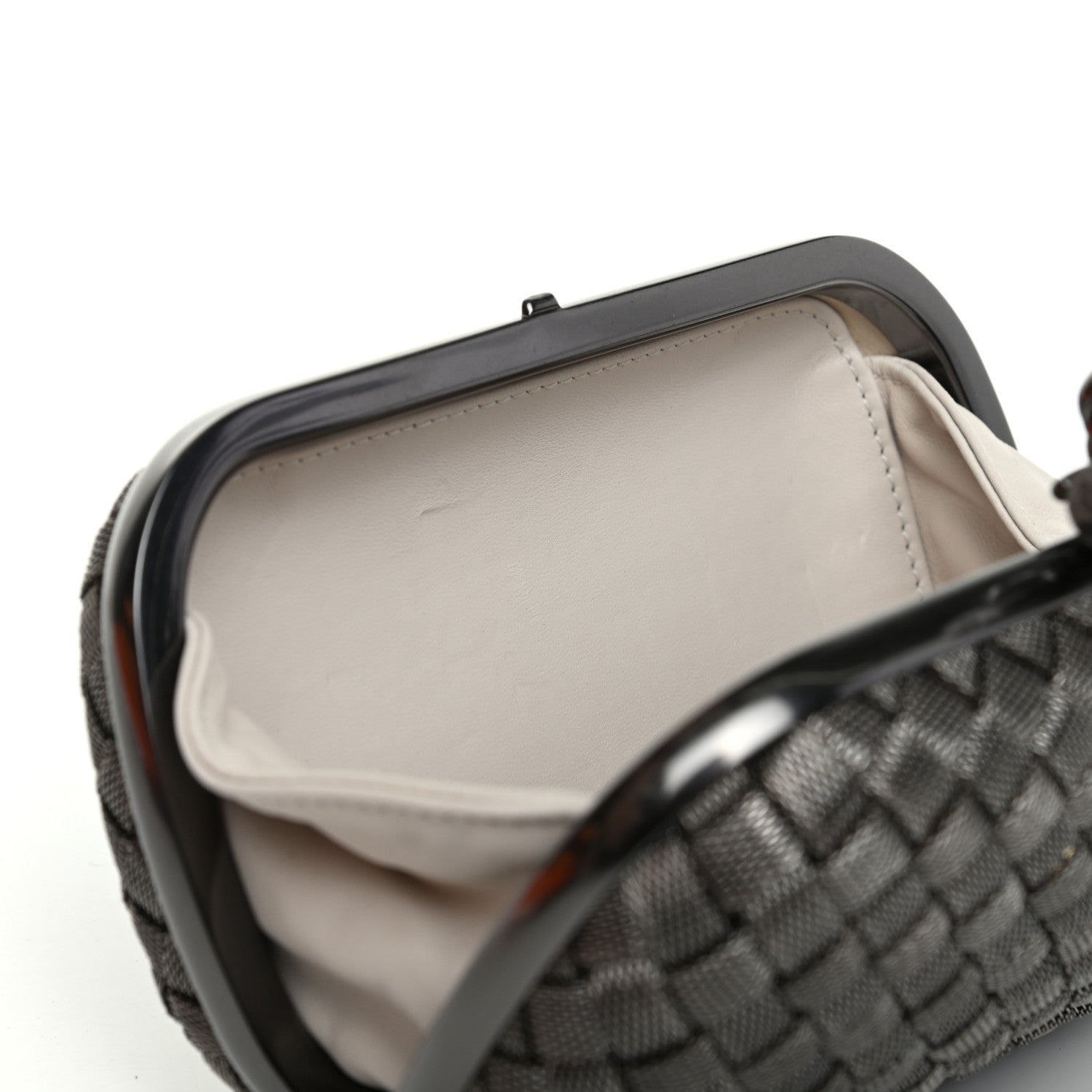 Bottega Veneta Metal Intrecciato Mesh Woven Knot Clutch in Argento 7 of 7