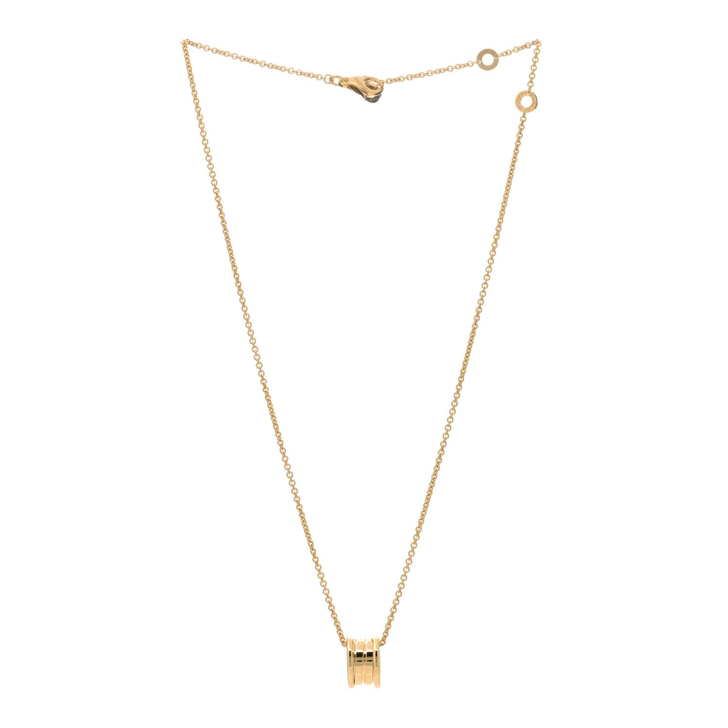 Bulgari 18K Yellow Gold B.Zero1 Pendant Necklace 2 of 3