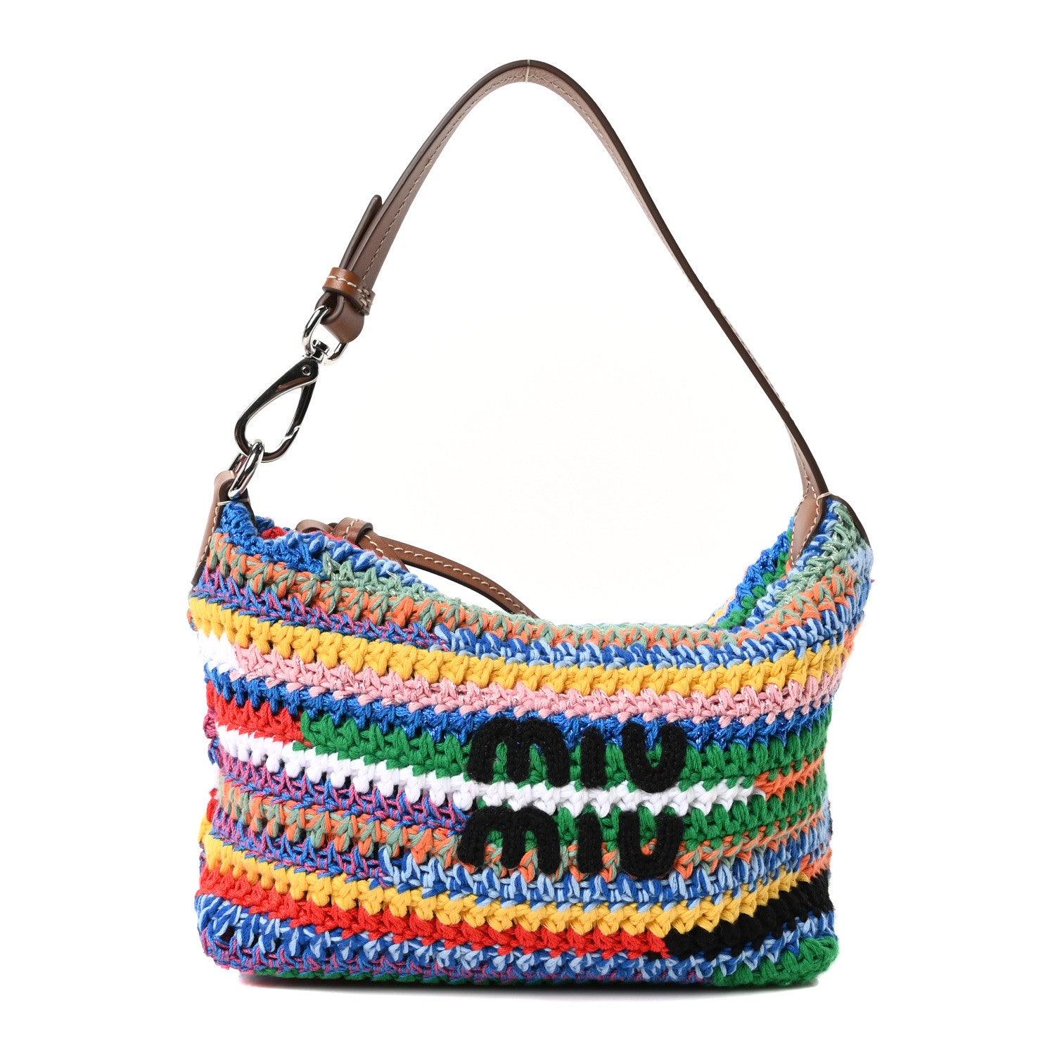 Miu Miu Fabric Crochet Pouch Multicolor 1 of 10