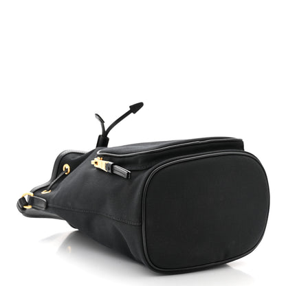 Prada Jacquard Logo Mini Bucket Crossbody Bag Black 4 of 13