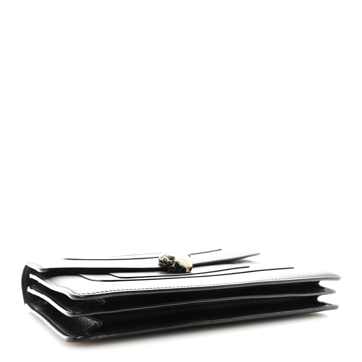 Bulgari Calfskin Serpenti Forever Crossbody Bag Black 4 of 9