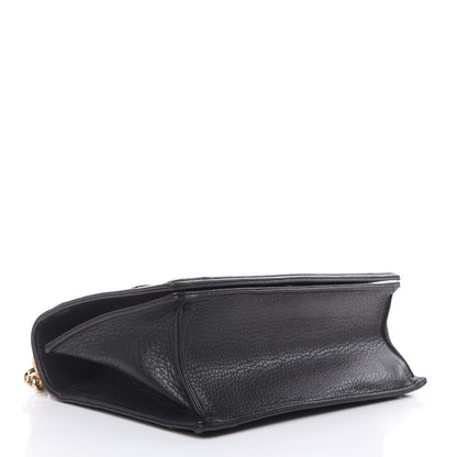 Christian Dior Grained Calfskin Medium Diorama Flap Bag Black 4 of 12