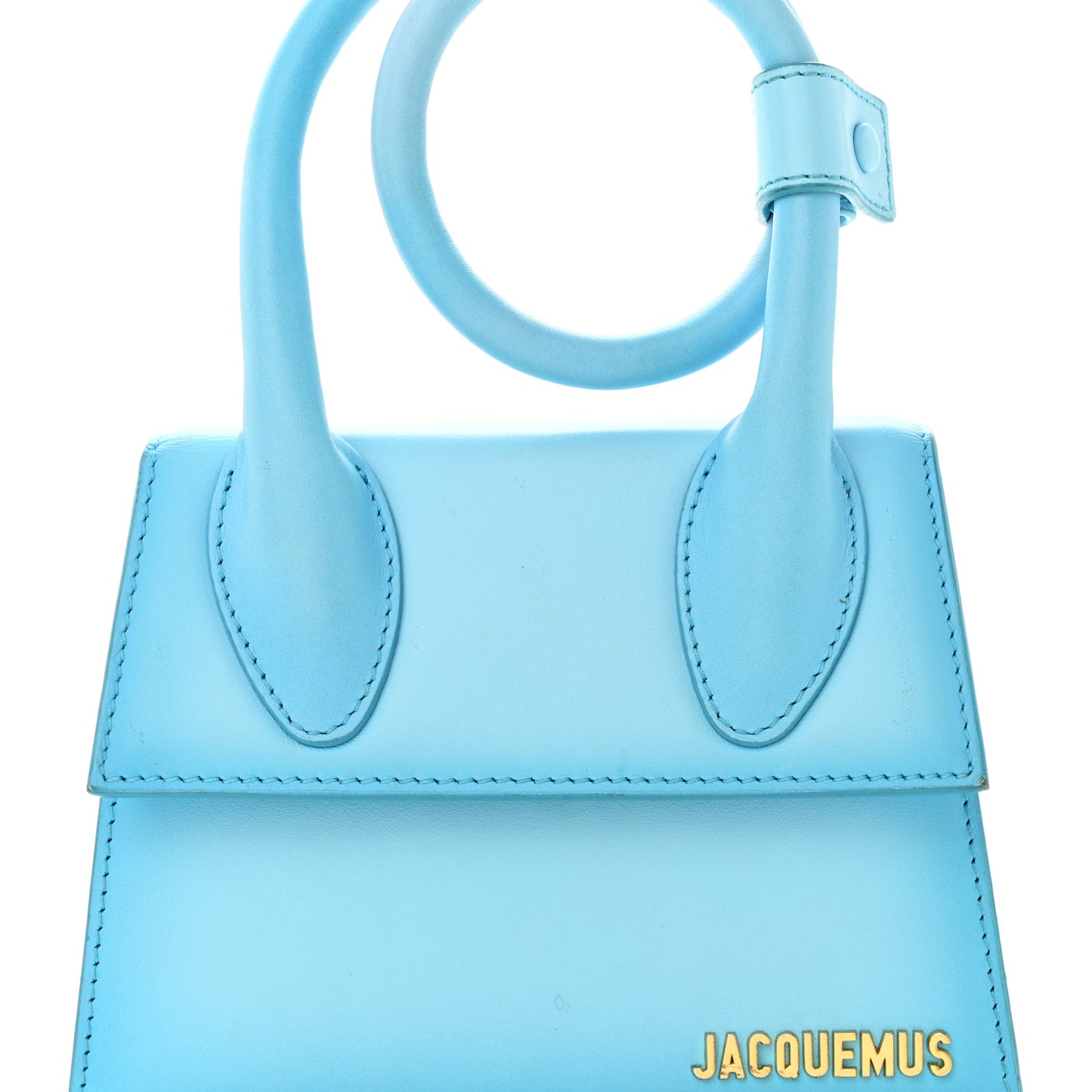 Smooth Calfskin Le Chiquito Noeud Blue