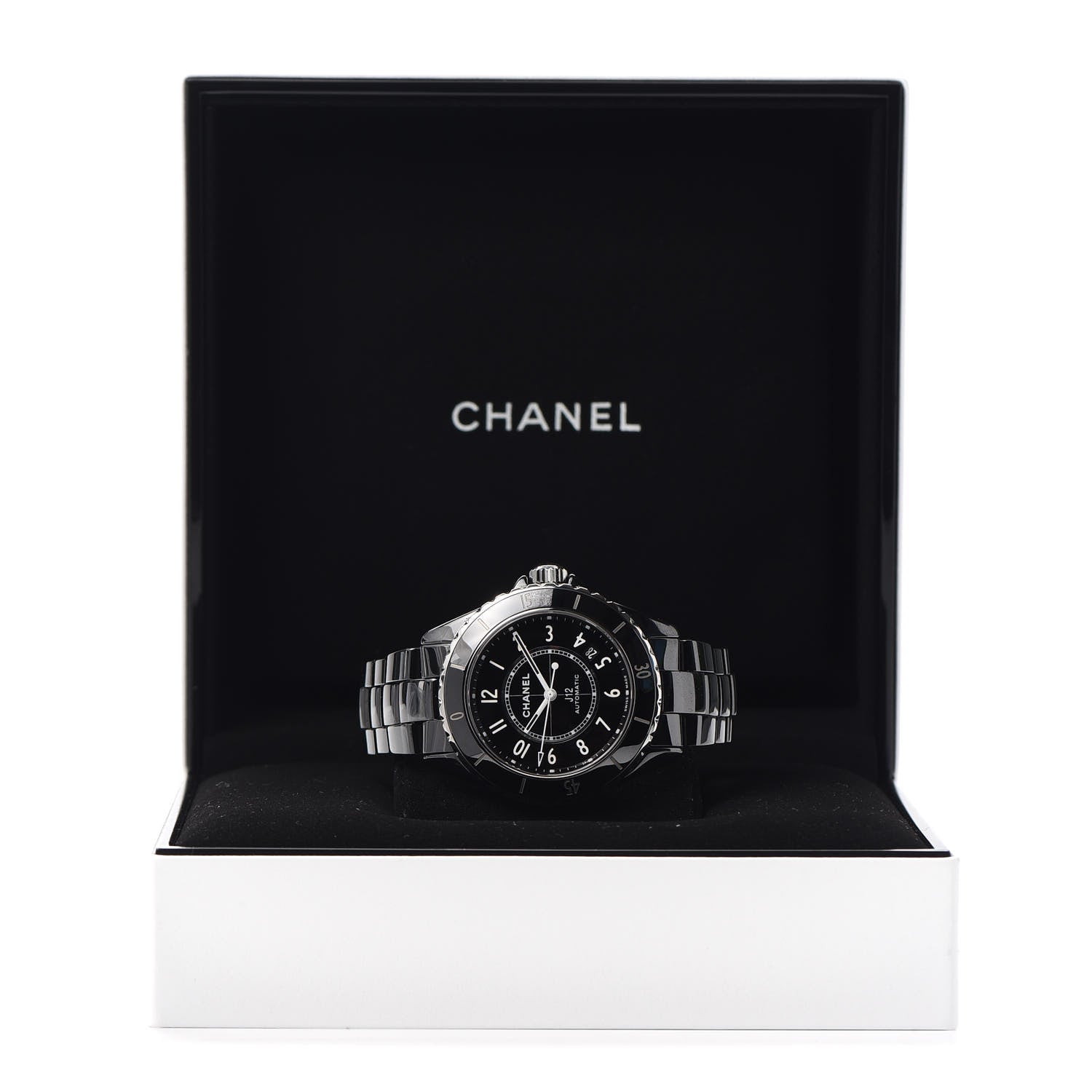 Chanel Stainless Steel Ceramic 38mm J12 Automatic Watch Black 6 of 6