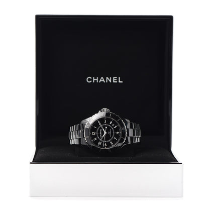 Chanel Stainless Steel Ceramic 38mm J12 Automatic Watch Black 6 of 6
