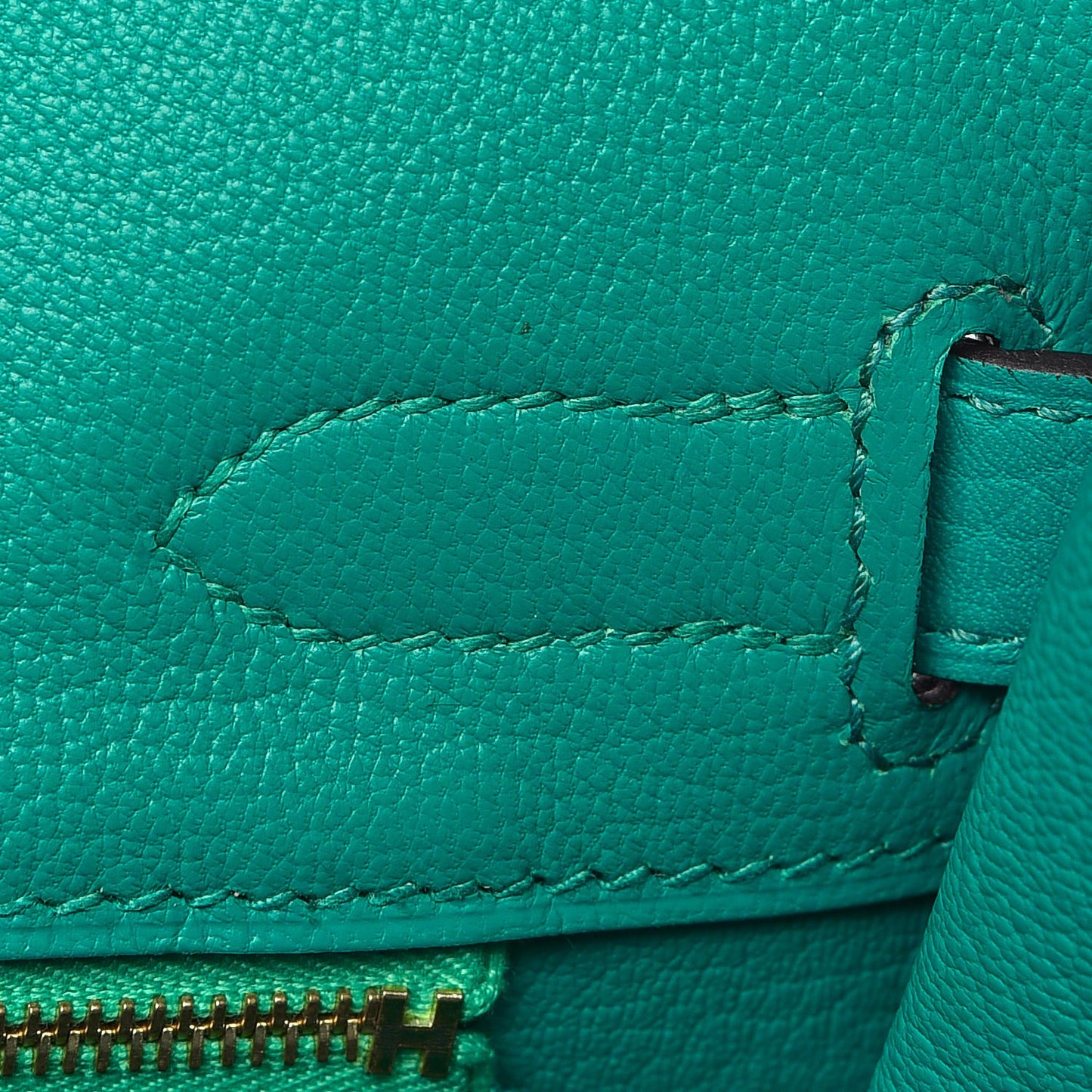 Taurillon Clemence Birkin 30 Bleu Paon
