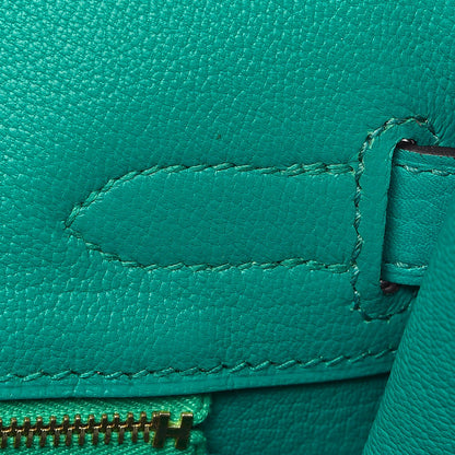 Hermes Taurillon Clemence Birkin 30 Bleu Paon 23 of 30
