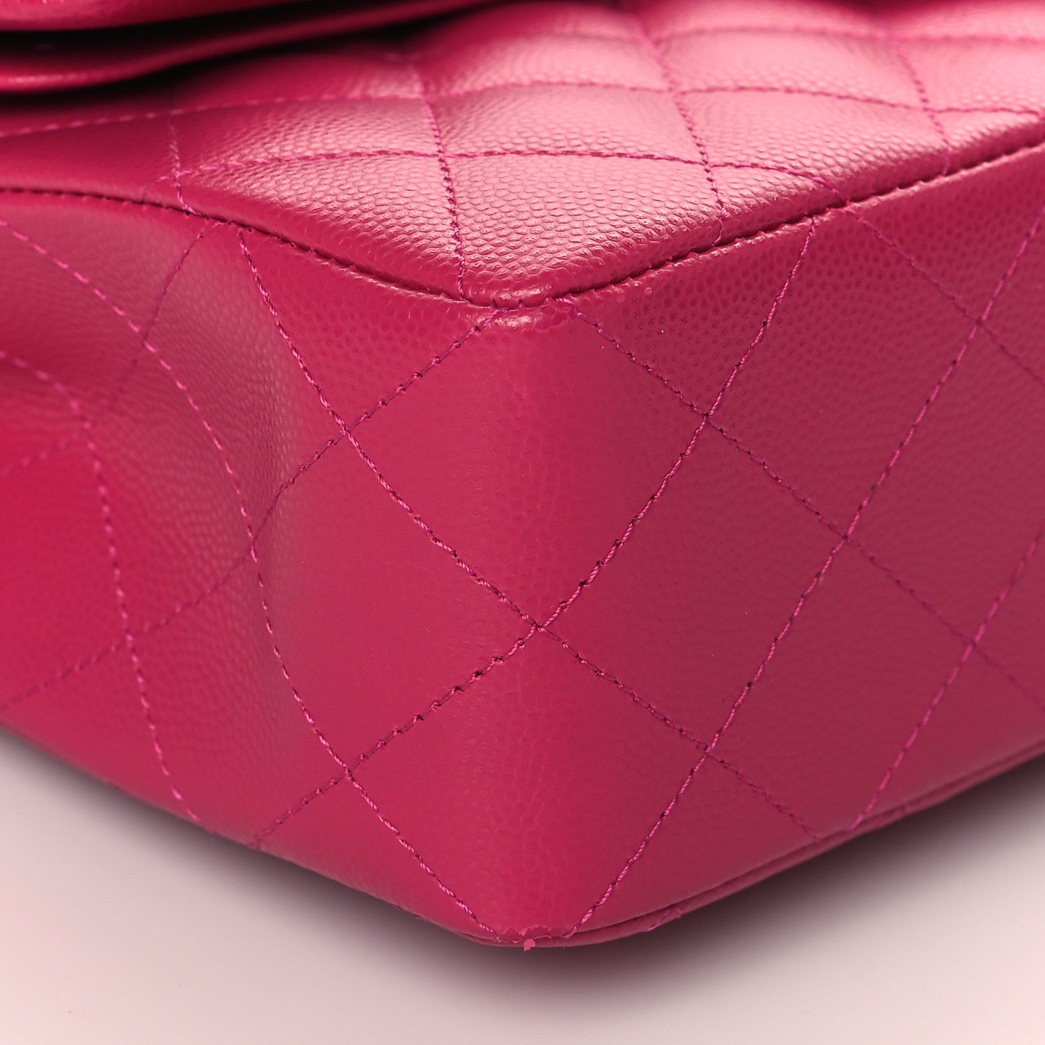 Chanel Caviar Quilted Small Double Flap Fuchsia 8 of 10