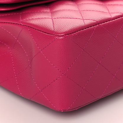 Chanel Caviar Quilted Small Double Flap Fuchsia 8 of 10