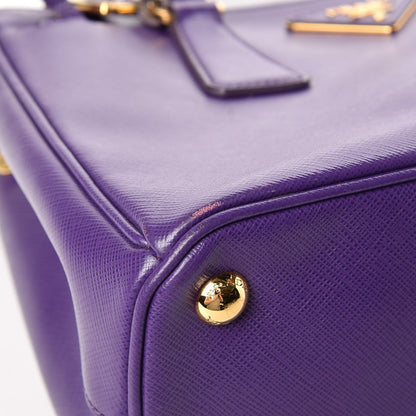 Prada Saffiano Small Galleria Double Zip Tote Viola 8 of 14
