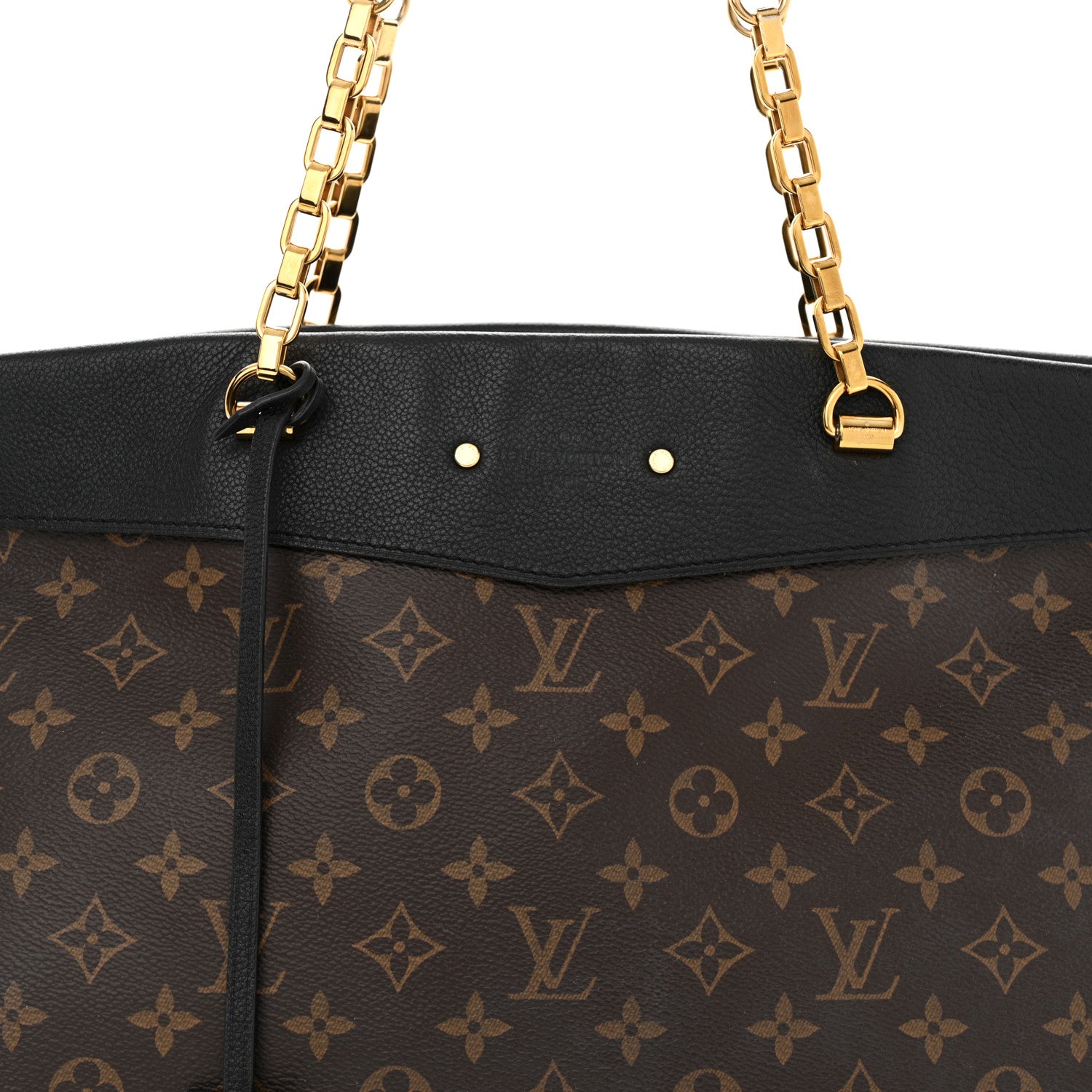 Louis Vuitton Monogram Pallas Shopper Black 8 of 11