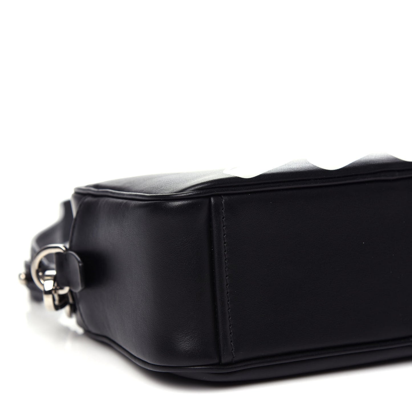 City Calf Banana Print Camera Bag Black Fuchsia