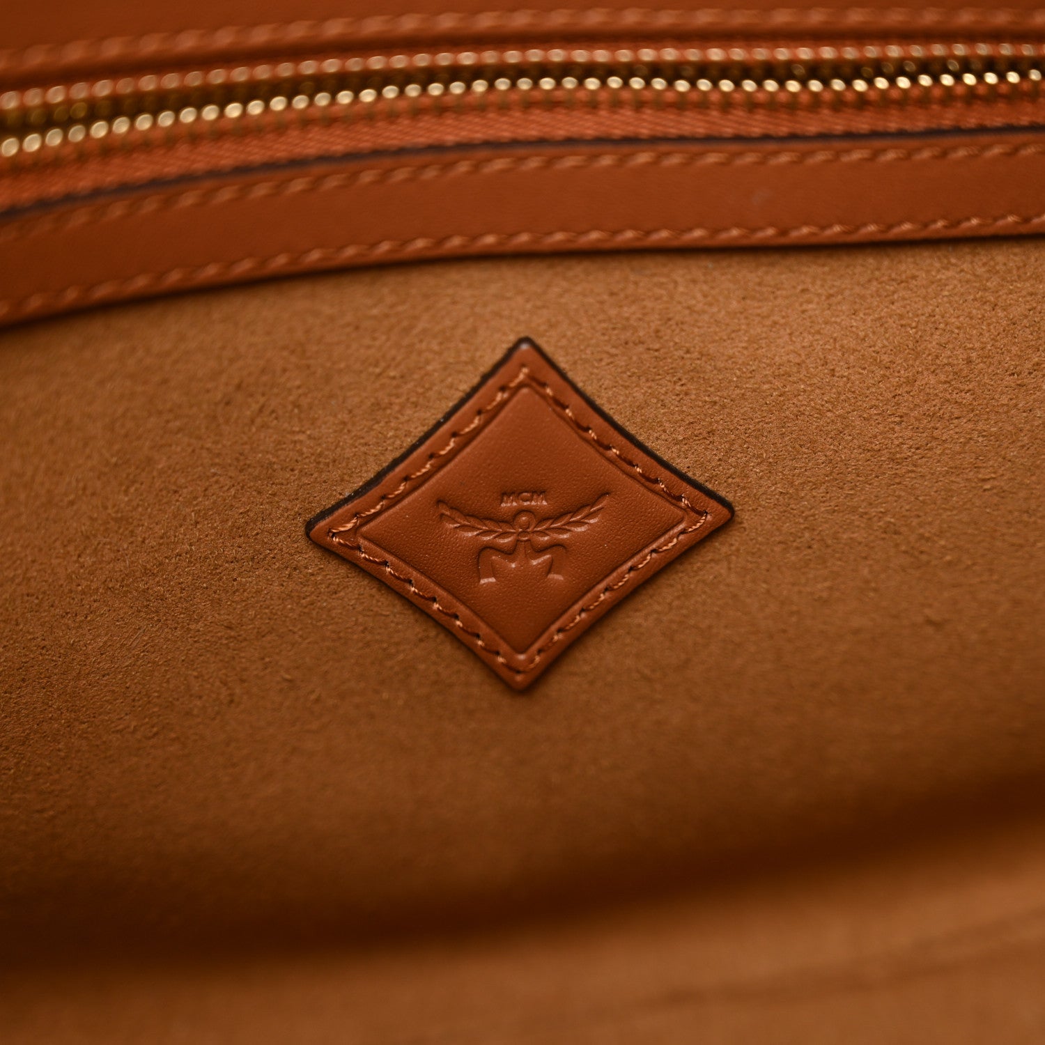 MCM Lauretos Nappa Medium Himmel Hobo Cognac 6 of 10