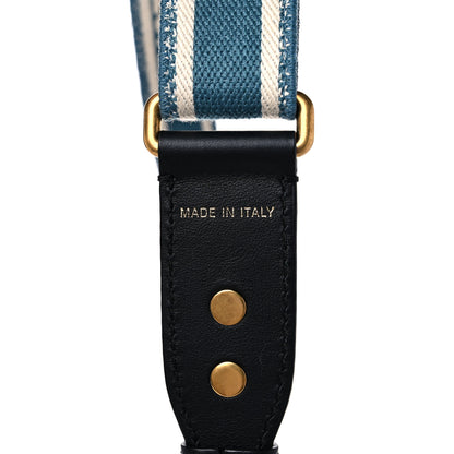 Christian Dior Canvas Embroidered Shoulder Strap Blue 4 of 6