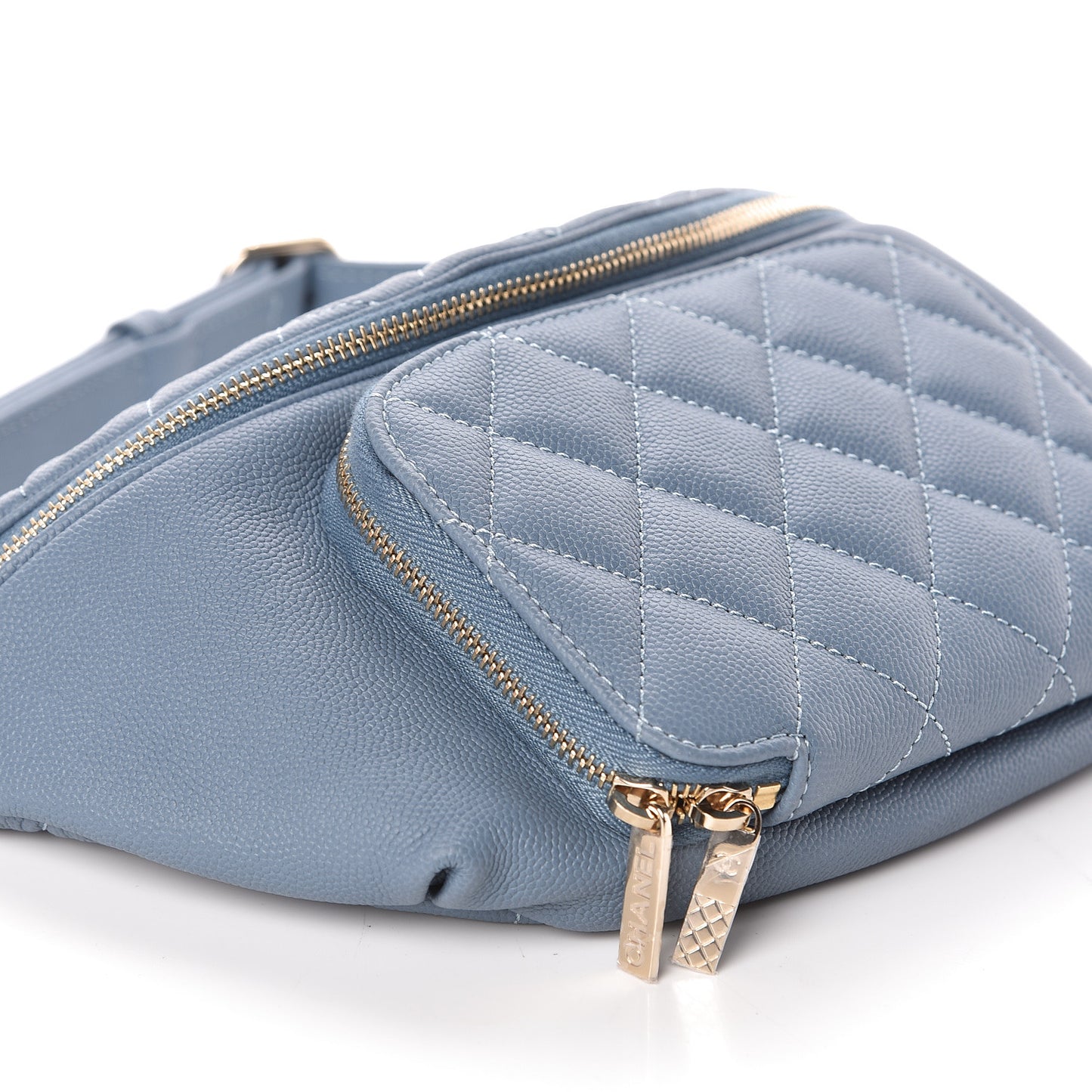 Caviar Quilted Business Affinity Waist Bag Blue