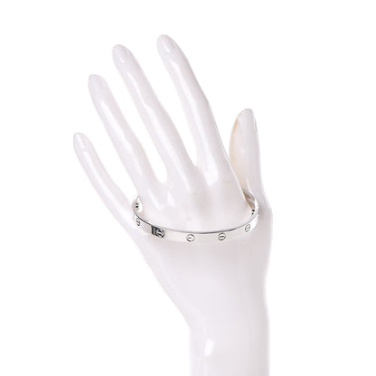 Cartier 18K White Gold LOVE Bracelet 19 2 of 6