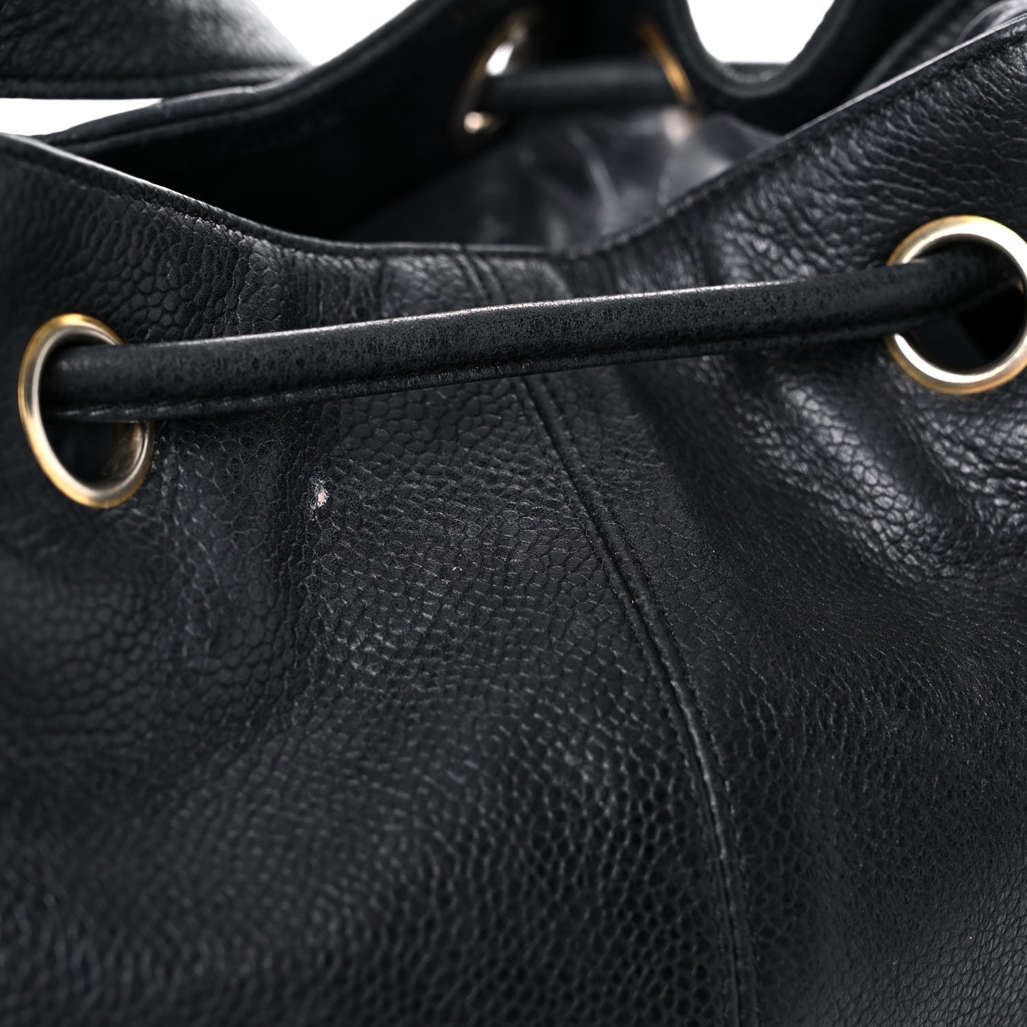 Chanel Caviar Drawstring Shoulder Bag Black 30 of 32