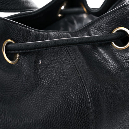 Chanel Caviar Drawstring Shoulder Bag Black 30 of 32