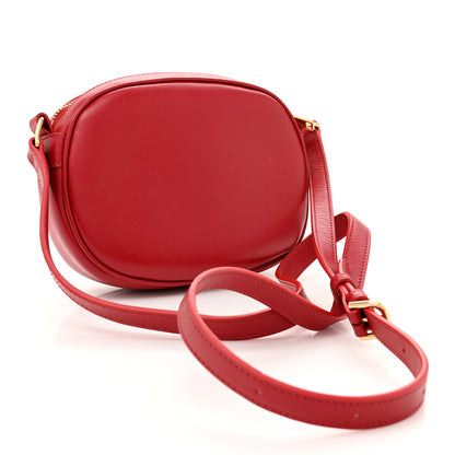 Celine Calfskin Quilted Small C Charm Bag Red 3 of 12