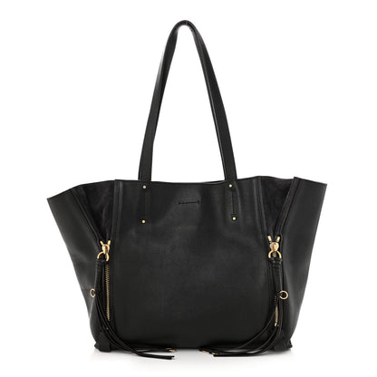 Chloe Smooth Calfskin Medium Milo Shopping Tote Black 1 of 17